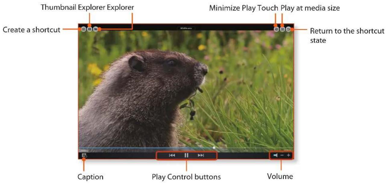 SAMSUNG NP-Q530E - ▶ E.g.) Video Shortcut Icon Full Screen Play - 1