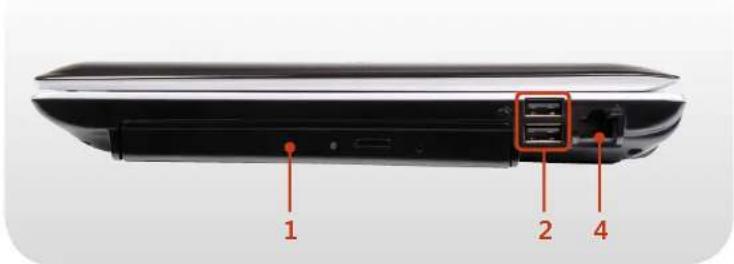 SAMSUNG NP-Q530E - Right View - 2
