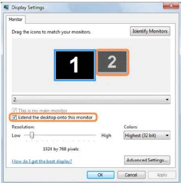 SAMSUNG NP-Q210 - Selecting Dual View - 2