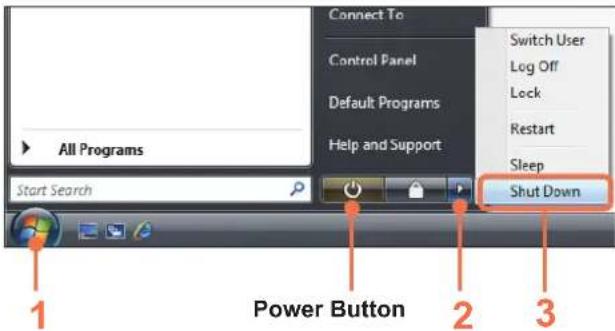 SAMSUNG NP-P530I - Turning the computer off - 4
