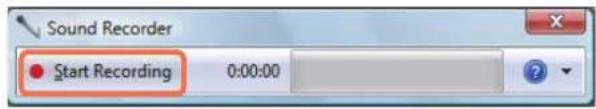 SAMSUNG NP-P530I - Using the Sound Recorder - 1
