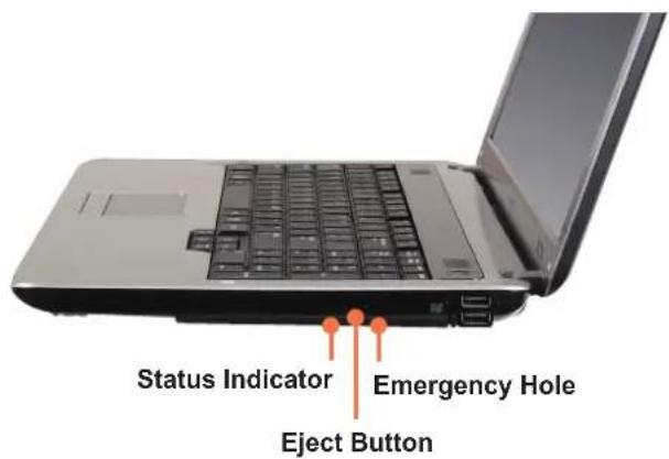 SAMSUNG NP-P530I - Inserting and Ejecting a CD - 1