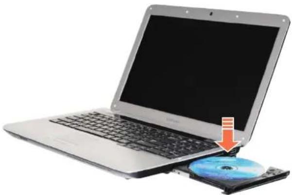 SAMSUNG NP-P530I - Inserting and Ejecting a CD - 2