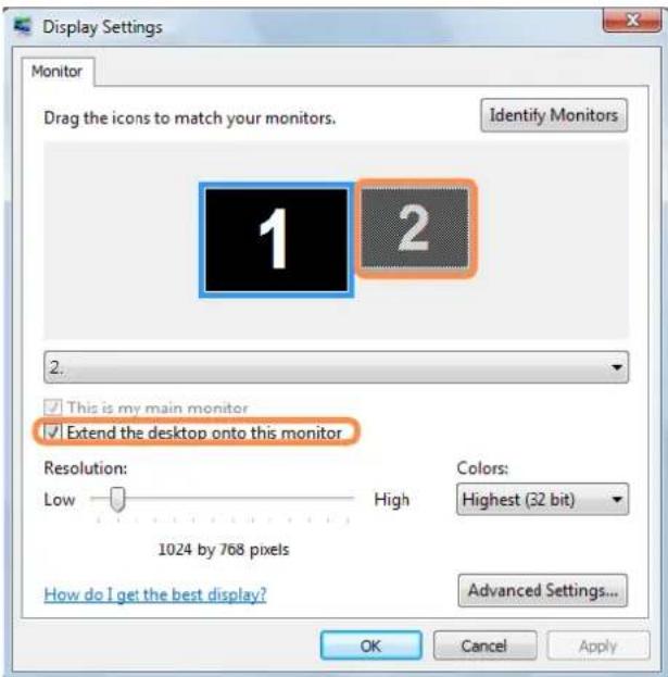 SAMSUNG NP-P460I - Selecting Dual View - 1