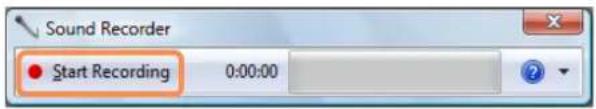 SAMSUNG NP-P460I - Using the Sound Recorder - 1