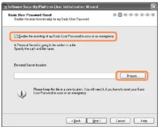 SAMSUNG NP-P460I - Registering a Security Platform User - 3
