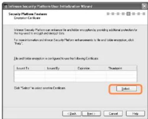 SAMSUNG NP-P460I - Registering a Security Platform User - 5