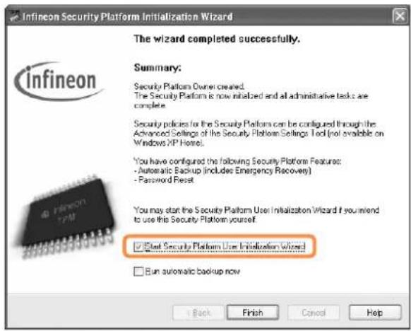 SAMSUNG NP-P460I - Initializing the Security Platform - 11