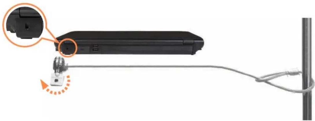 SAMSUNG NP-P460I - Using the Security Lock Port - 1
