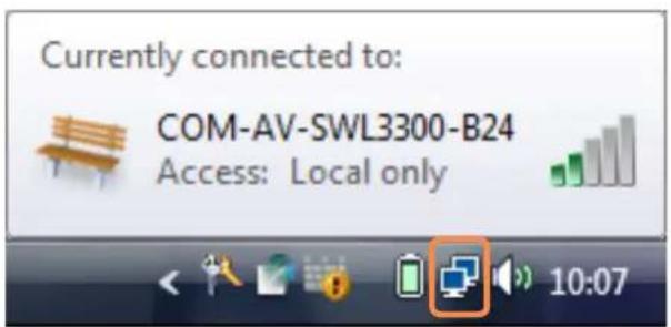 SAMSUNG NP-P460I - Checking the network connection status - 1