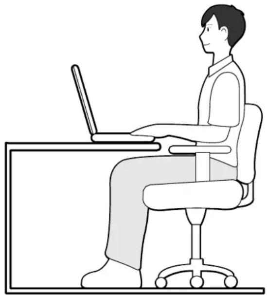 SAMSUNG NP-P460I - Adjust the heights of desks and chairs appropriate to your height. - 1