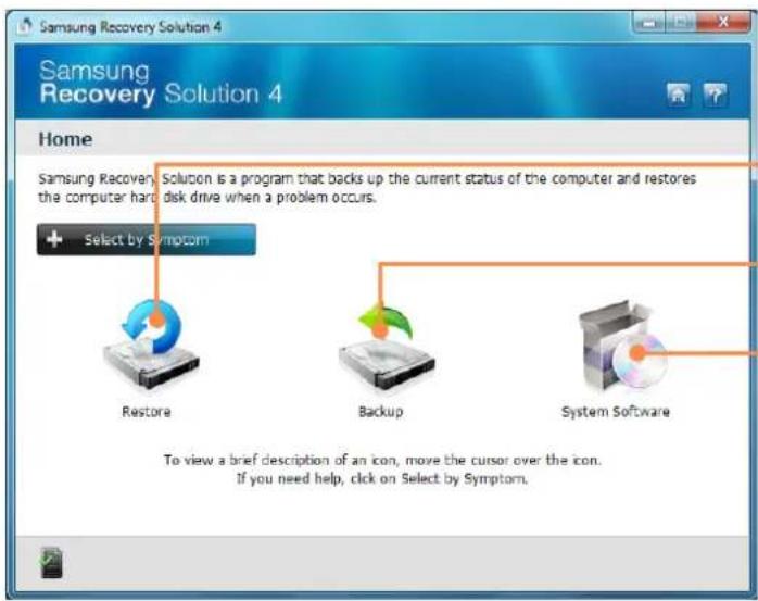 SAMSUNG NP-P210I - Samsung Recovery Solution Functions - 1