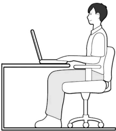 SAMSUNG NP-P210I - Adjust the heights of desks and chairs appropriate to your height. - 1