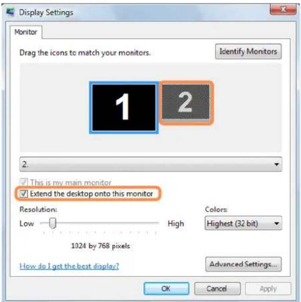 SAMSUNG NP-P210I - Selecting Dual View - 2