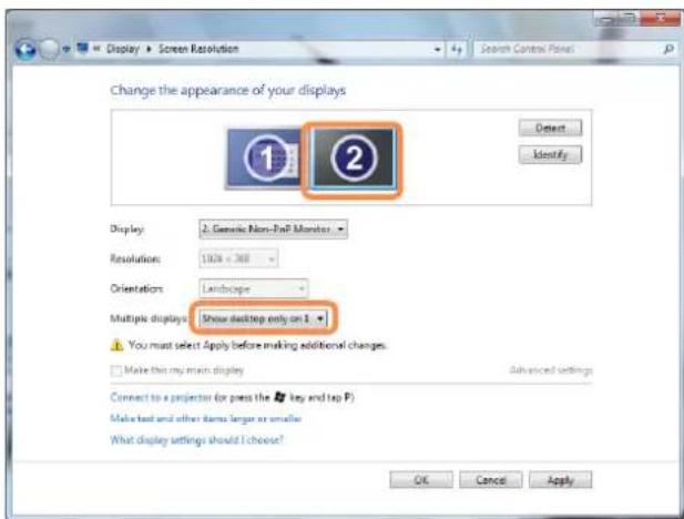 SAMSUNG NP-P210I - Canceling Dual View - 1