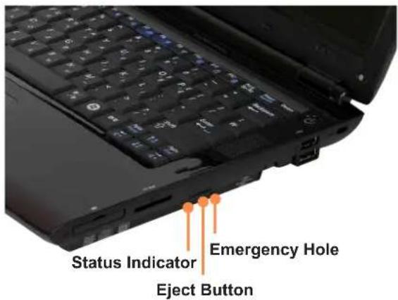 SAMSUNG NP-P210I - Inserting and Ejecting a CD - 2