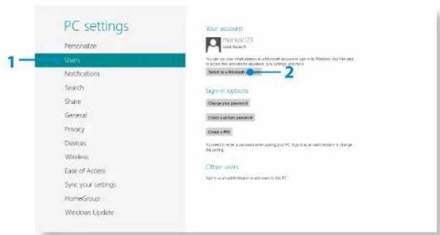 SAMSUNG NP900X3B - Configuring your Microsoft Account - 1