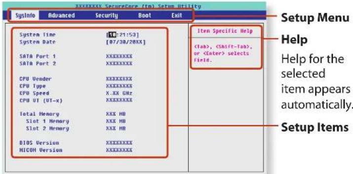 SAMSUNG NP900X1B - The BIOS Setup Screen - 2