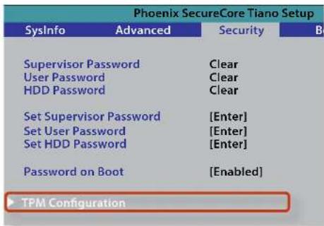 SAMSUNG NP900X1B - Initializing the TPM chip - 4