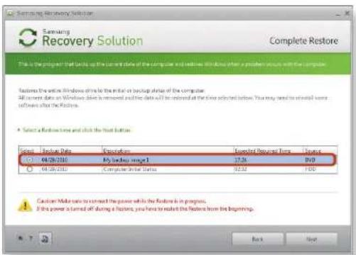 SAMSUNG NP900X1B - - When backing up to another drive - 1