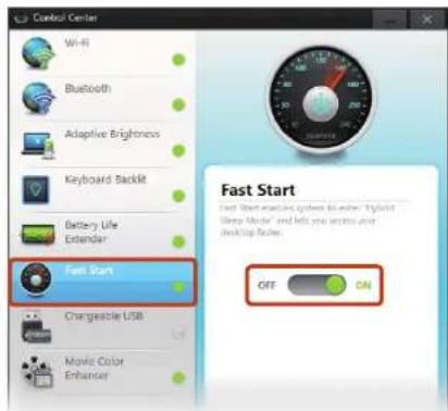 SAMSUNG NP900X1B - Using Fast Start - 1