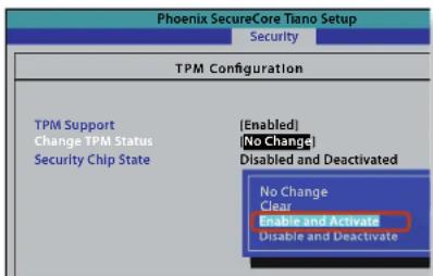 SAMSUNG NP900X1B - Using the TPM Security Device(Optional) - 2