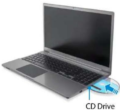 SAMSUNG NP700Z3AH - Inserting and Ejecting a CD - 1