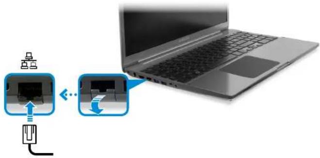 SAMSUNG NP700Z3AH - Connecting to the Wired LAN - 1