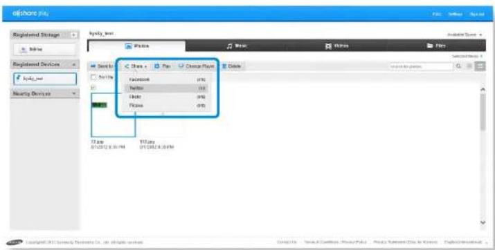 SAMSUNG NP700Z3AH - Uploading a file to a SNS - 1