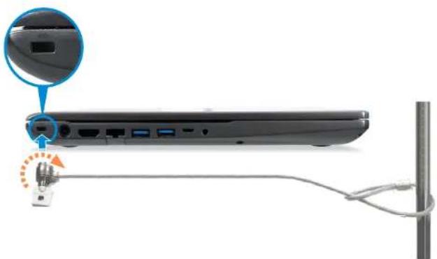 SAMSUNG NP700Z3AH - Using the Security Slot - 1