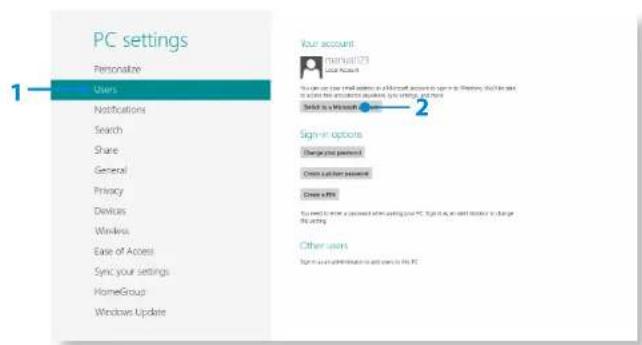 SAMSUNG NP700Z3AH - Configuring your Microsoft Account - 1