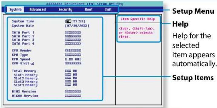 SAMSUNG NP700G7A - The BIOS Setup Screen - 2