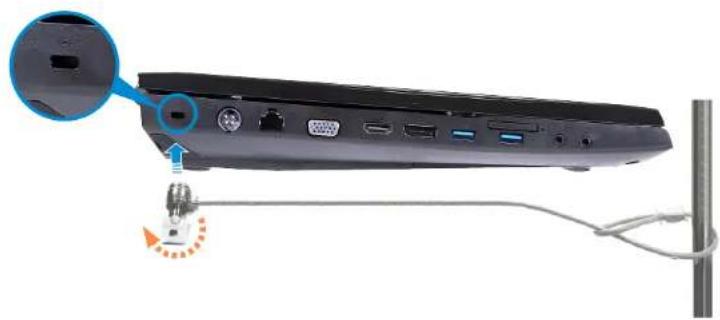 SAMSUNG NP700G7A - Using the Security Slot - 1