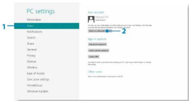 SAMSUNG NP700G7A - Configuring your Microsoft Account - 1