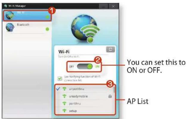 SAMSUNG NP600B4BI - Connecting to a wireless network through Wi-Fi Manager (Optional) - 2