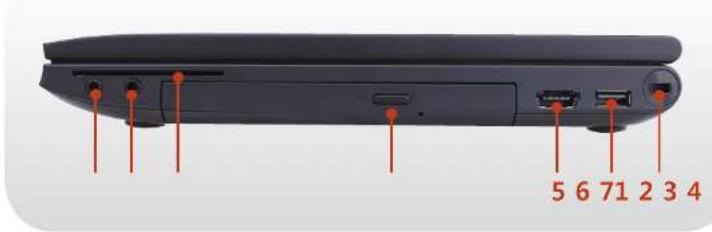 SAMSUNG NP600B4BI - Right View - 1