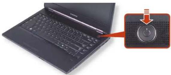 SAMSUNG NP600B4BI - Turning the computer on - 1