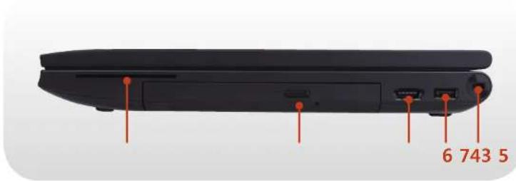 SAMSUNG NP600B4BI - Right View - 2