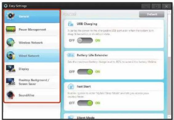 SAMSUNG NP305E7AI - Easy Settings (Optional) - 4