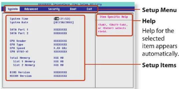 SAMSUNG NP305E7AI - The BIOS Setup Screen - 2