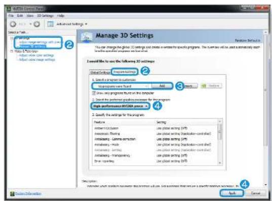 SAMSUNG NP305E7AH - Registering programs to be executed by the external graphics chipset - 2