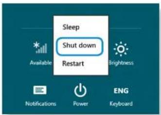 SAMSUNG NP305E7AH - Turning the computer off - 2