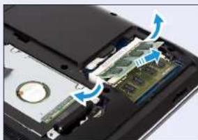 SAMSUNG NP305E5AI - Removing a memory module - 1