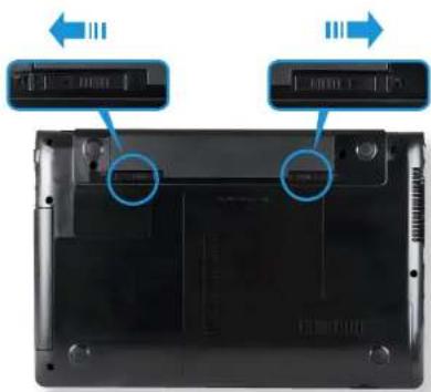 SAMSUNG NP305E5AI - Installing/Removing the Battery - 1