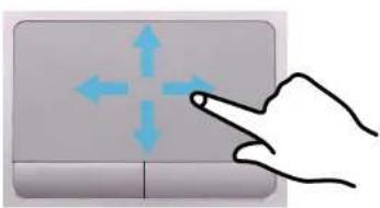 SAMSUNG NP305E5AI - Moving the cursor on the screen - 1