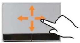 SAMSUNG NP305E5AH - Moving the cursor on the screen - 1