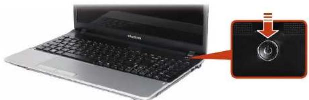 SAMSUNG NP305E5AH - Turning the computer on - 1