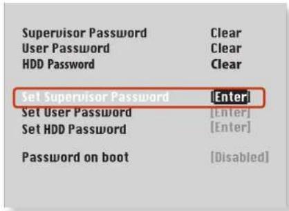 SAMSUNG NP305E5AH - Setting a Supervisor Password - 1