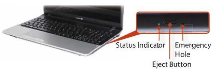 SAMSUNG NP305E5AH - Inserting and Ejecting a CD - 1