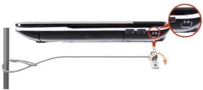 SAMSUNG NP305E5AH - Using the Security Slot - 1